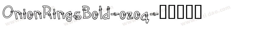 OnionRingsBold-ozoq字体转换