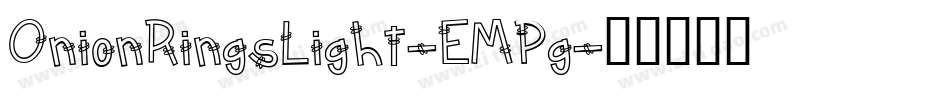 OnionRingsLight-EMPg字体转换