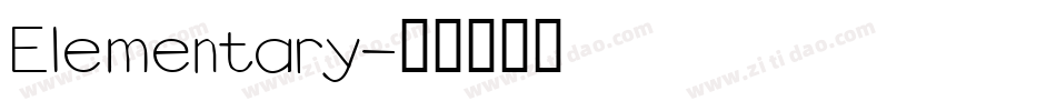 Elementary字体转换