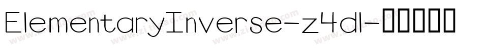ElementaryInverse-z4dl字体转换