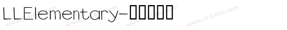 LLElementary字体转换