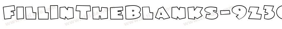 FillInTheBlanks-9z30字体转换