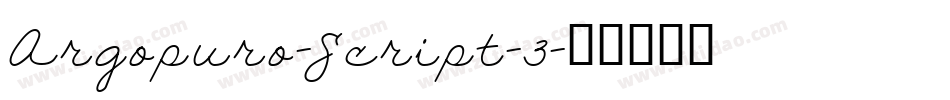 Argopuro-Script-3字体转换