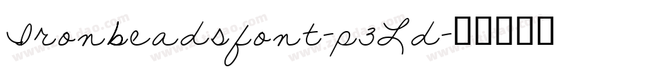 Ironbeadsfont-p3Ld字体转换