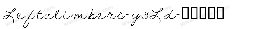 Leftclimbers-y3Ld字体转换