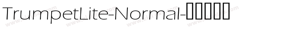 TrumpetLite-Normal字体转换