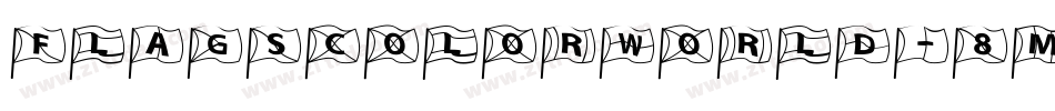 FlagsColorWorld-8MMLM字体转换