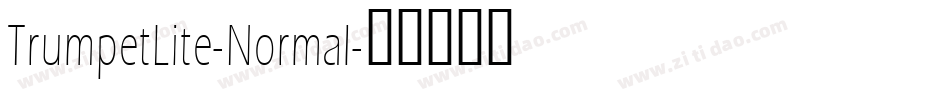 TrumpetLite-Normal字体转换