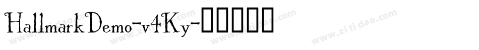 HallmarkDemo-v4Ky字体转换
