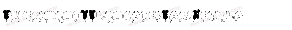 Experiment1ElongatedEarsRegular-eoAl字体转换