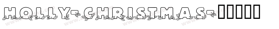 Holly-Christmas字体转换