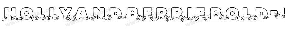 HollyandberrieBold-5WYZ字体转换