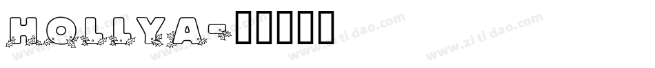 hollya字体转换