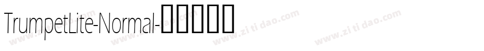 TrumpetLite-Normal字体转换