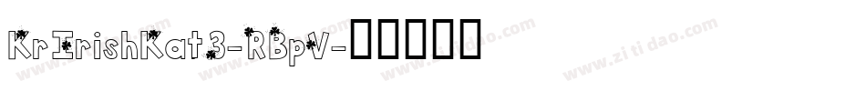KrIrishKat3-RBpV字体转换
