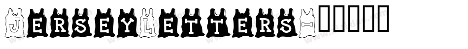 JerseyLetters字体转换