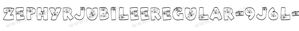 ZephyrJubileeRegular-9J6L字体转换