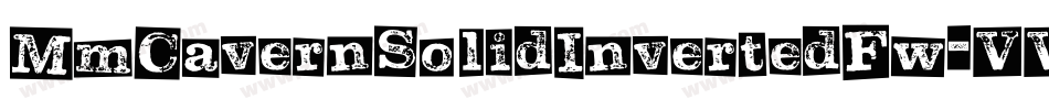 MmCavernSolidInvertedFw-VVVe字体转换 MmCavernSolidInvertedFw-VVVe字体转换