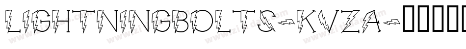 LightningBolts-KVzA字体转换