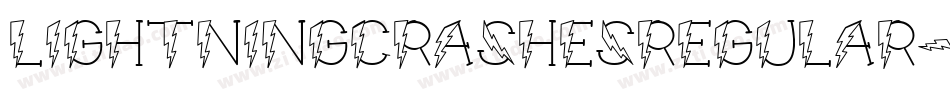LightningCrashesRegular-jEZRO字体转换