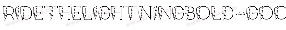 RideTheLightningBold-GOOYm字体转换