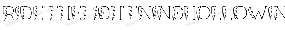 RideTheLightningHollowInver-511zL字体转换