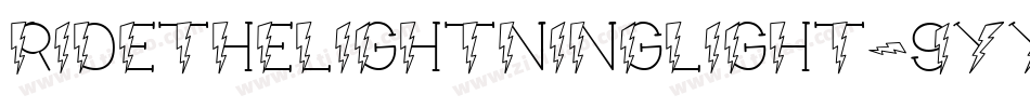 RideTheLightningLight-9YYqZ字体转换