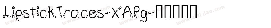 LipstickTraces-XAPg字体转换