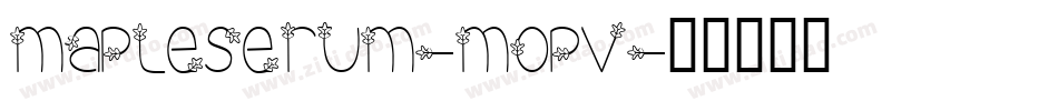 MapleSerum-MOpv字体转换