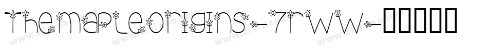 TheMapleOrigins-7rWw字体转换