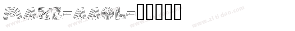Maze-AAOL字体转换