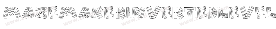 MazeMakerInvertedLevel1F-GvvA字体转换