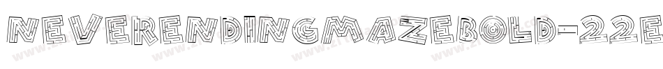 NeverEndingMazeBold-22EW字体转换
