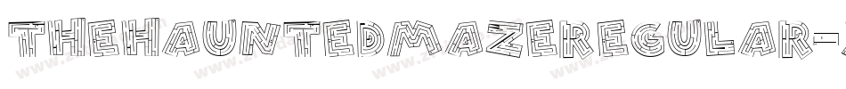 TheHauntedMazeRegular-3Vx8字体转换