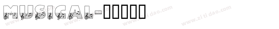 MUSICAL字体转换