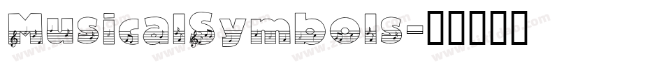 MusicalSymbols字体转换