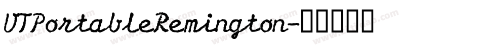VTPortableRemington字体转换