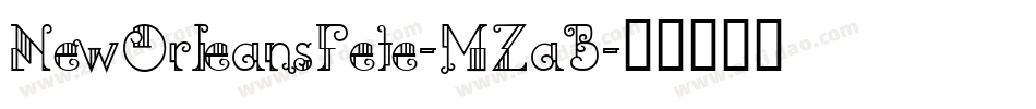 NewOrleansFete-MZaB字体转换