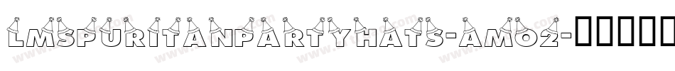 LmsPuritanPartyHats-AmO2字体转换