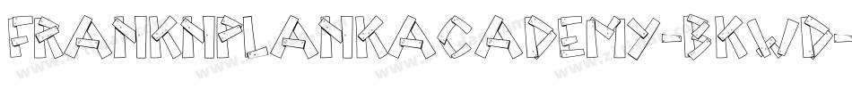 FrankNPlankAcademy-BKwd字体转换