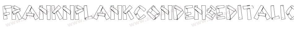 FrankNPlankCondensedItalic-KX9y字体转换