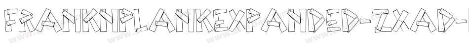 FrankNPlankExpanded-2xAd字体转换