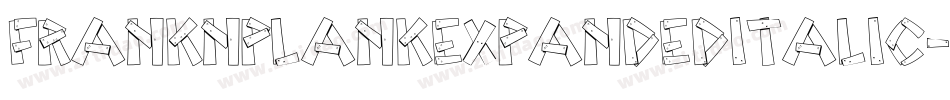 FrankNPlankExpandedItalic-vWlE字体转换