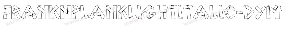 FrankNPlankLightItalic-dYmV字体转换