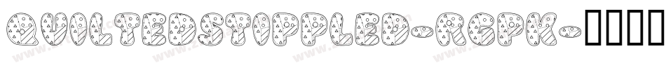 Quiltedstippled-rgpK字体转换