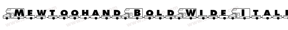 MewtoohandBoldWideItalic-62rv字体转换