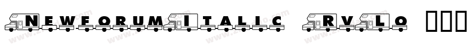 NewforumItalic-RvLo字体转换