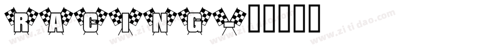 Racing字体转换