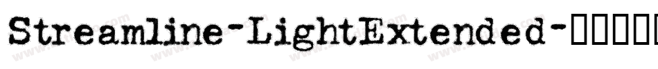Streamline-LightExtended字体转换