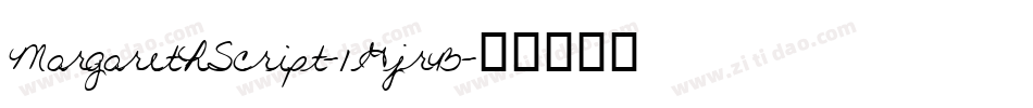 MargarethScript-1GjrB字体转换